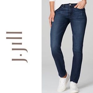 J. Jill Slim Fit Dark Wash Slim Leg Stretch Jeans Size 8